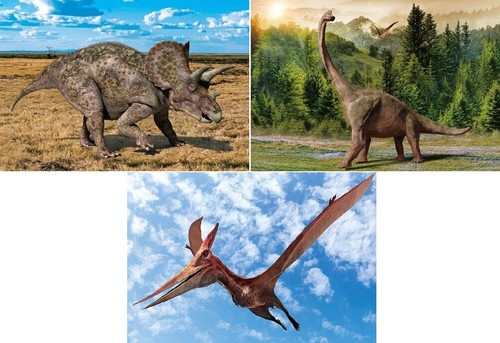 Ansichtskarte dinosaurier - 3, d
